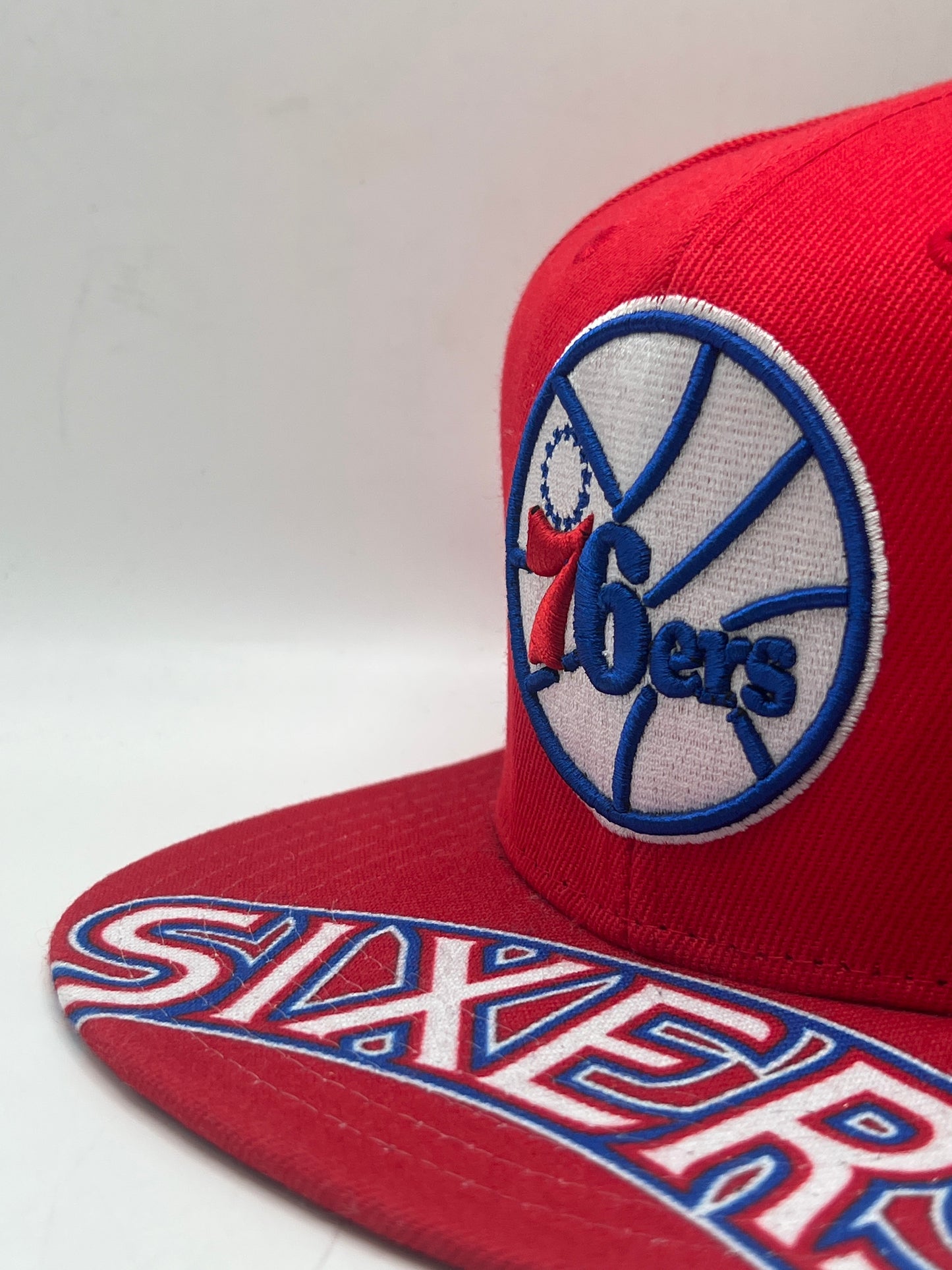 Philadelphia 76ers Sixers PHI NBA Mitchell & Ness Original Fit Snapback Red/Royal Blue