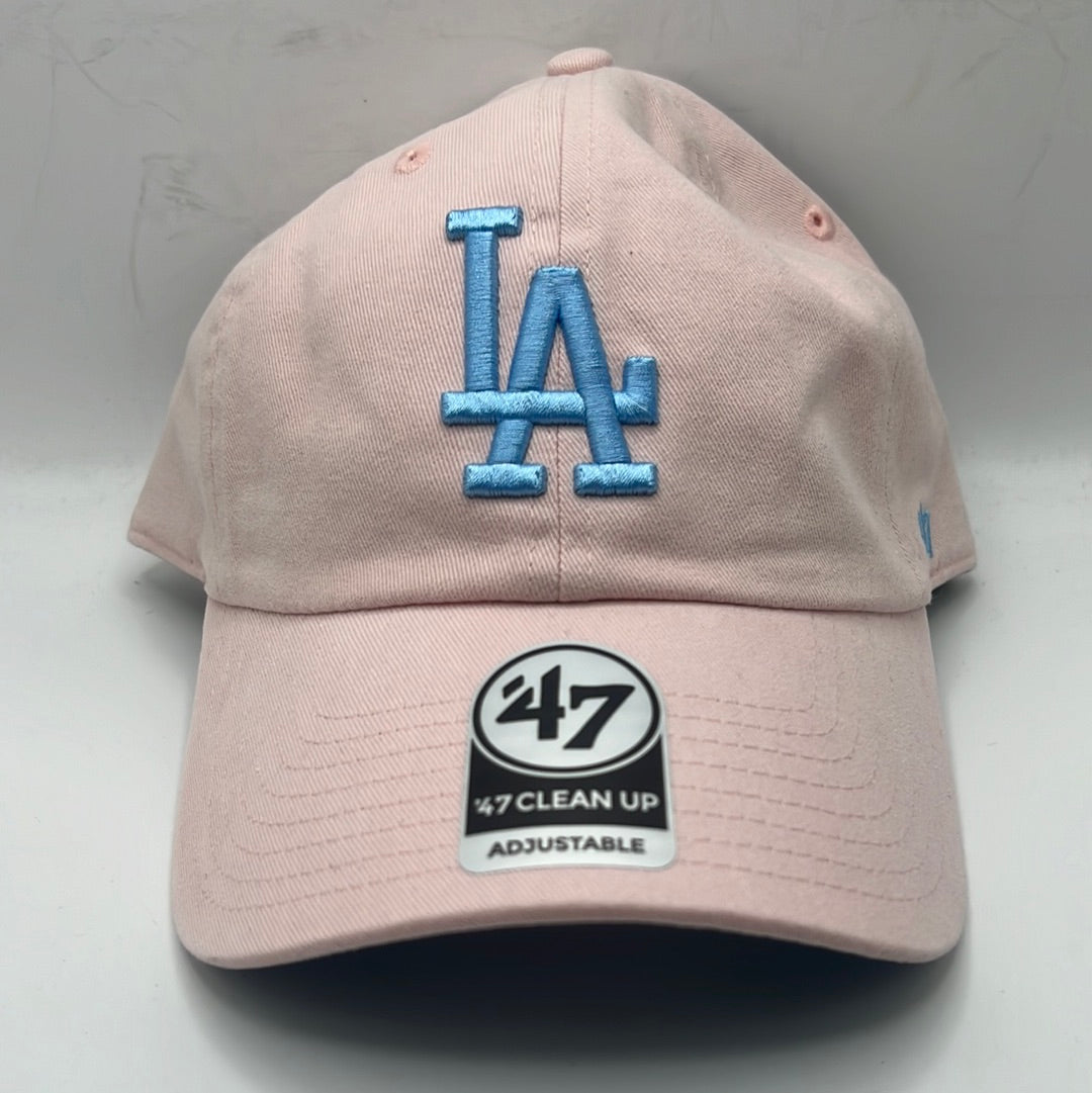 Los Angeles Dodgers MLB 47CleanUp Pink/Sky Blue Adjustable Hat