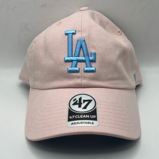 Los Angeles Dodgers MLB 47CleanUp Pink/Sky Blue Adjustable Hat