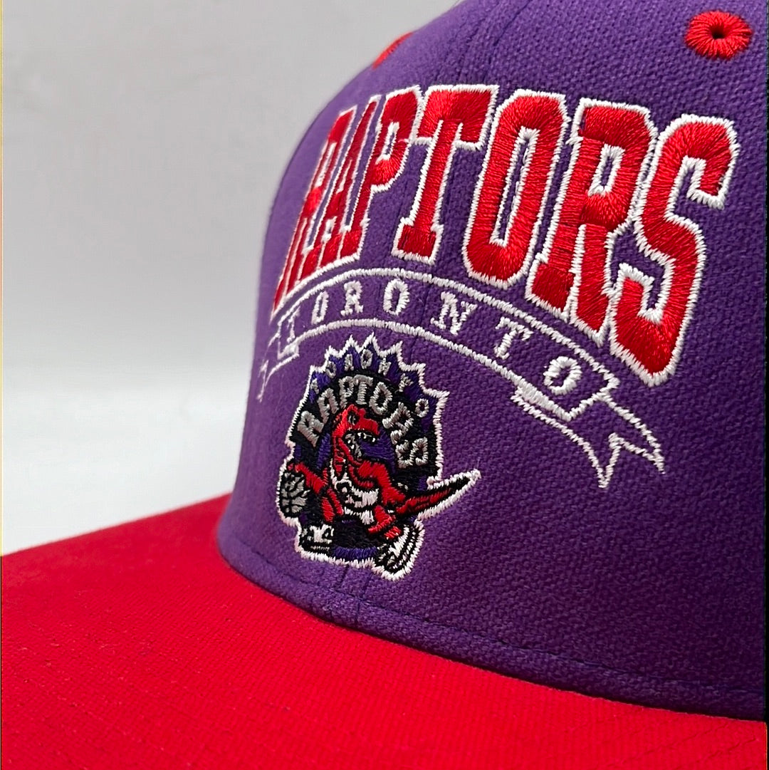 Vintage Toronto Raptors NBA Logo Spell Out Adidas Snapback Hat