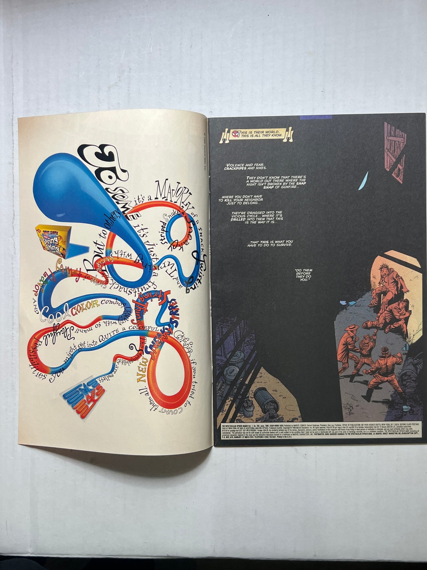 The Spectacular Spider-Man By Marvel Comics Group “Back from Beyond of the Will Wisp!” #235 June 1996 Comic Book