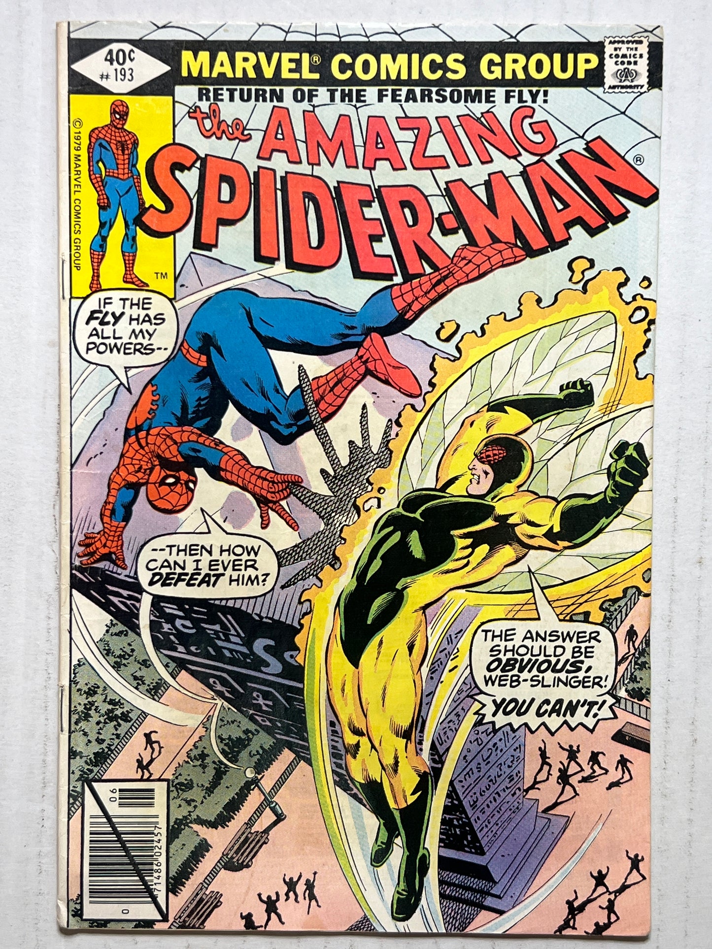 The Amazing Spider-Man By Marvel Comics Group “Return of the Fearsome Fly!” #193 1979 Comic Book