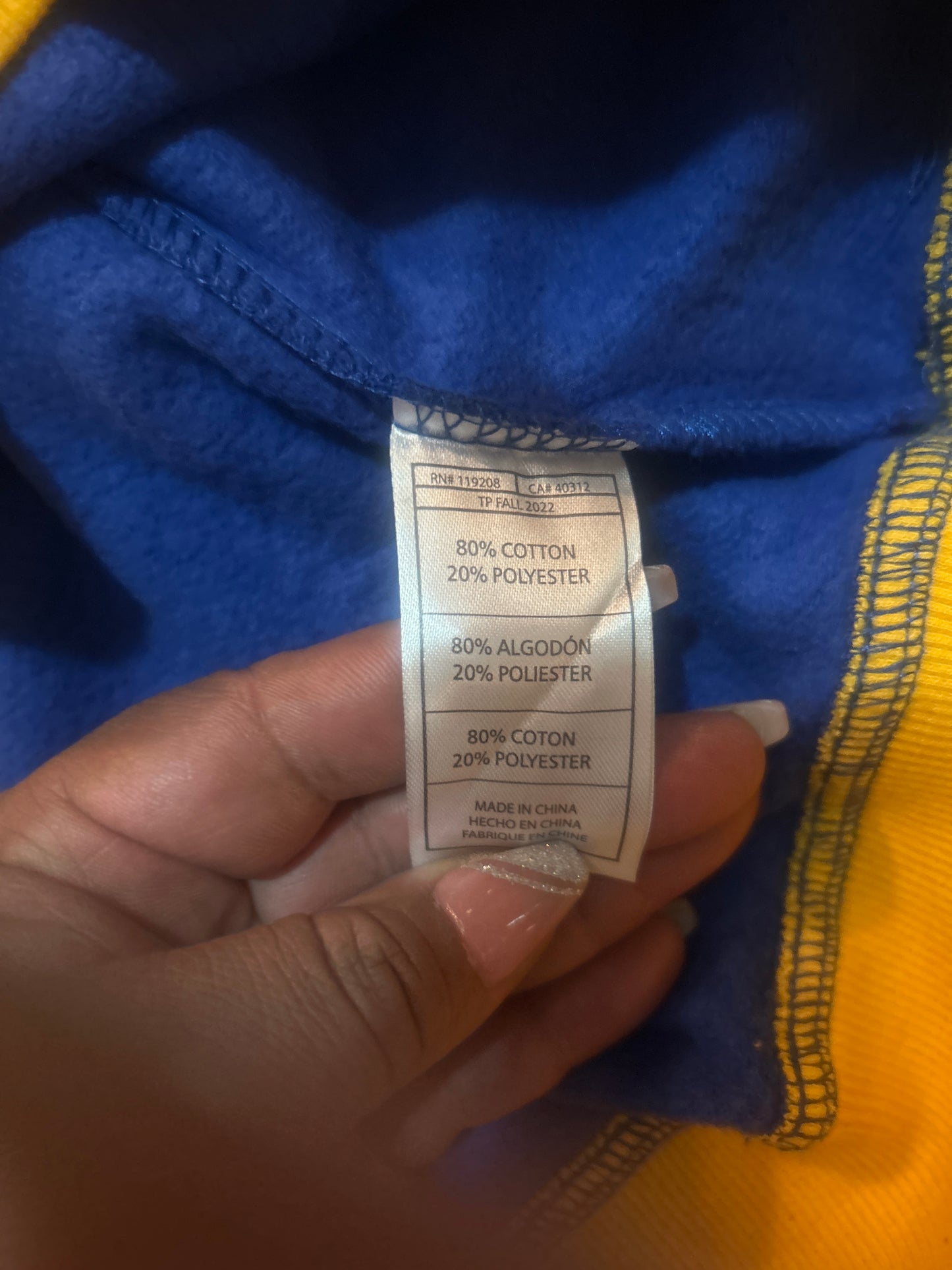 Los Angeles Rams NFL Mitchell & Ness Throwbacks Men Pocket Fleece Hoodie