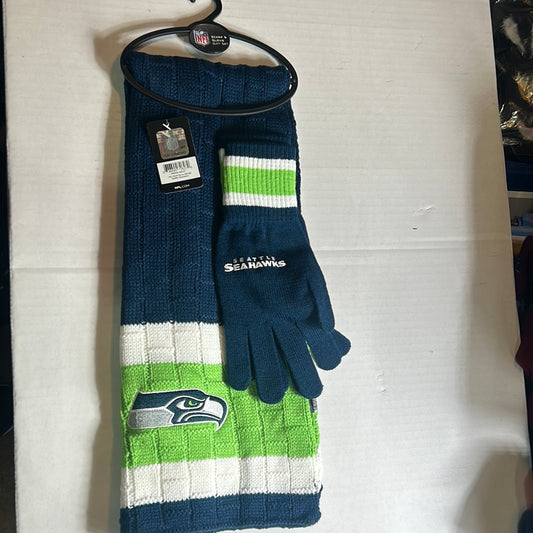 Seattle Seahawks Scarf and Glove Gift Set