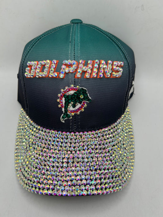Miami Dolphins NFL Puma Bedazzle Adjustable Hat