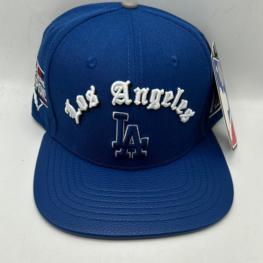 Los Angeles Dodgers MLB Pro Standard Genuine Merchandise "2020 World Championship" and D Dodgers Side Patches Royal Blue Snapback