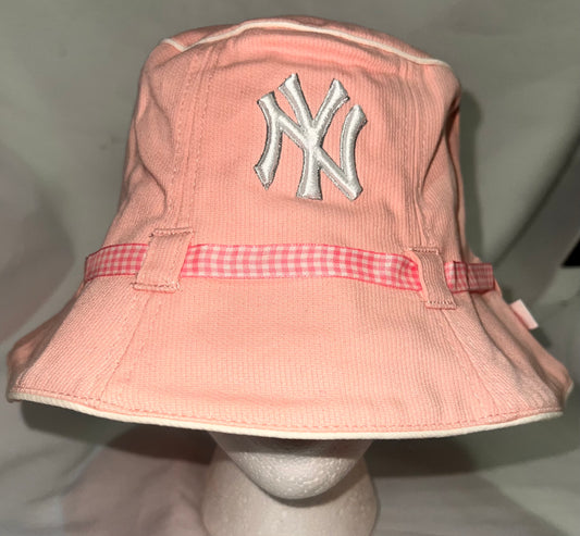 New York Yankees MLB New Era Genuine Merchandise Women Pink Bucket Hat