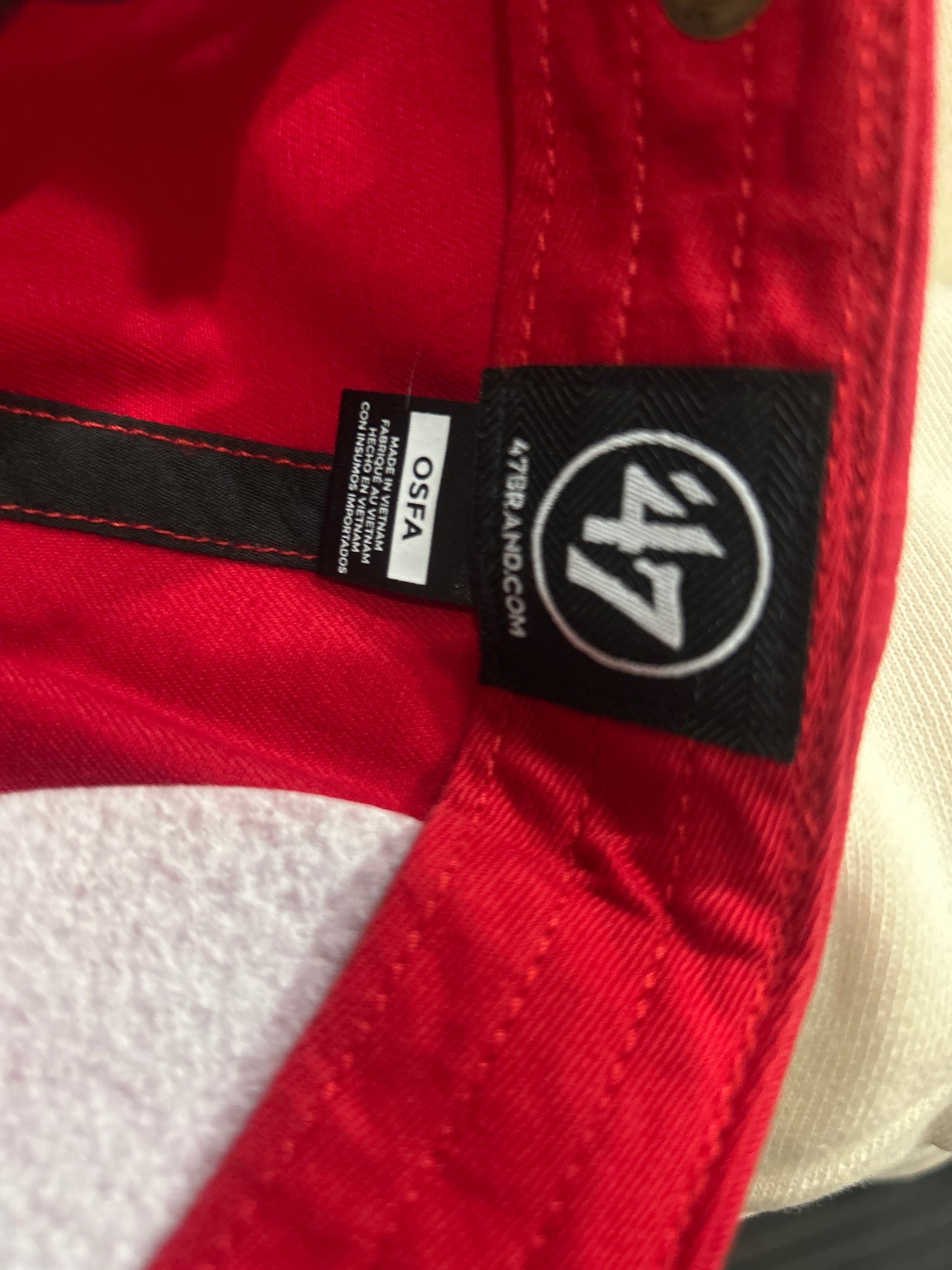 Los Angeles Dodgers MLB 47Clean Up Red Adjustable Hat