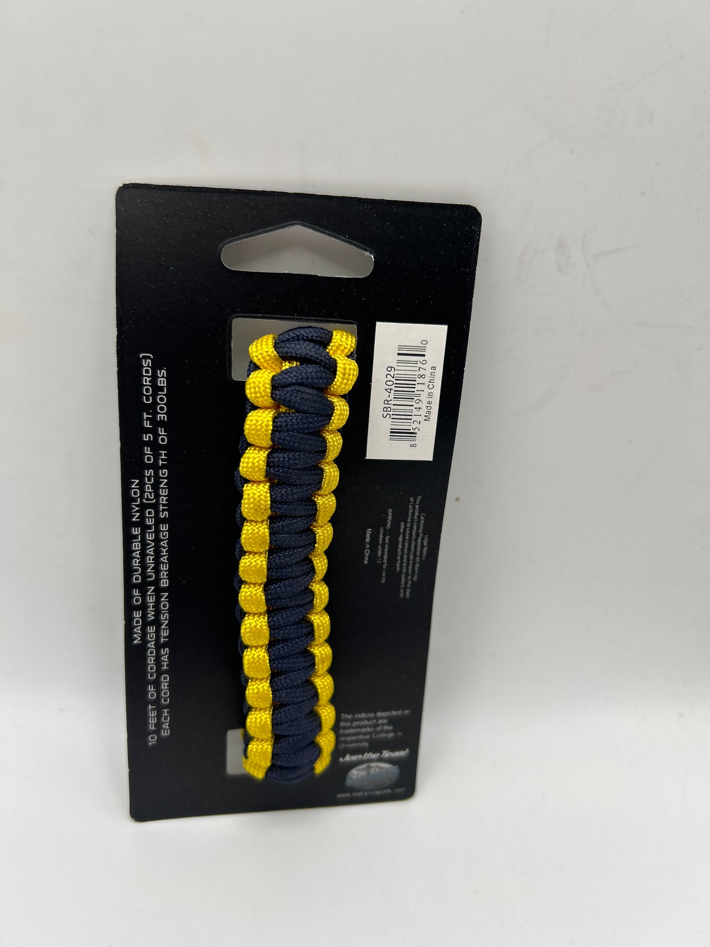 Michigan Wolverines Collegiate Survivor Bracelet