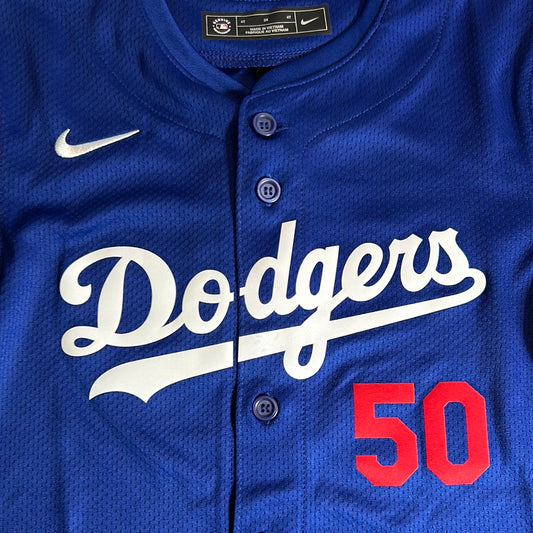 Los Angeles Dodgers MLB Nike Genuine Merchandise #50 Betts Toddler Jersey