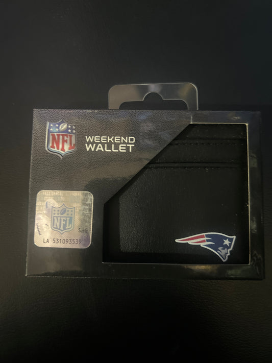 New England Patriots NFL Siskiyou Sports Weekend Leather Wallet
