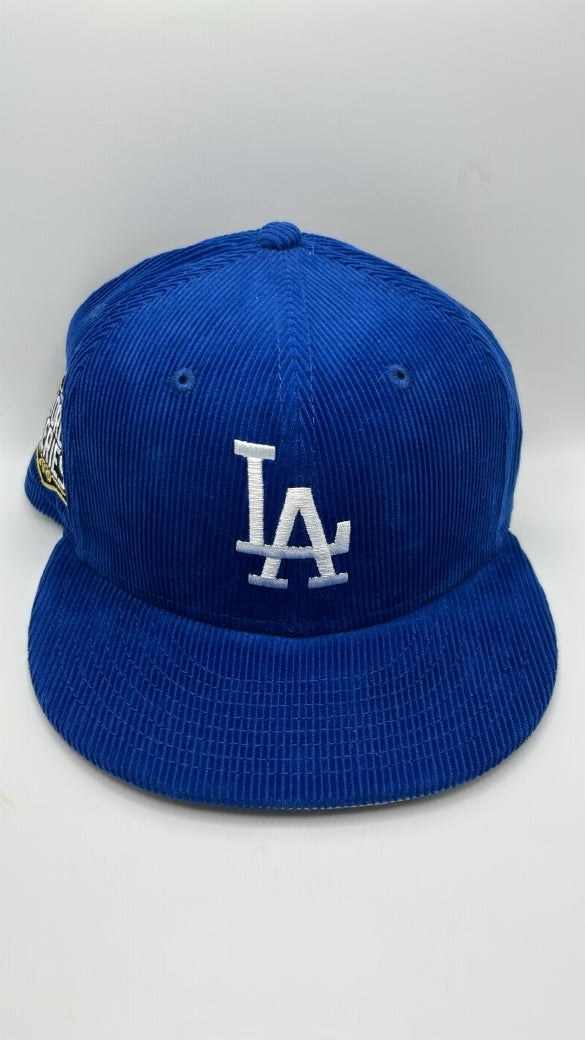 Los Angeles Dodgers MLB New Era 59Fifty World Series 2020 Suede Fitted Hat - Authentic Royal Blue