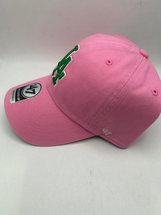 Los Angeles Dodgers MLB 47Clean Up Pink Adjustable Hat
