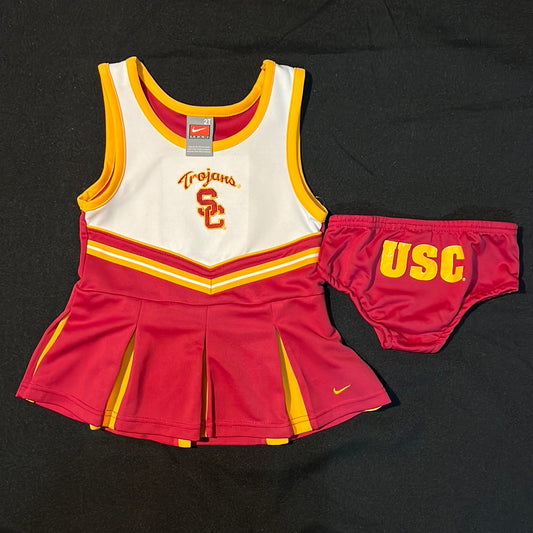 USC Trojans Nike Toddler Girl Cheerleader Peplum Dress and Bloomer