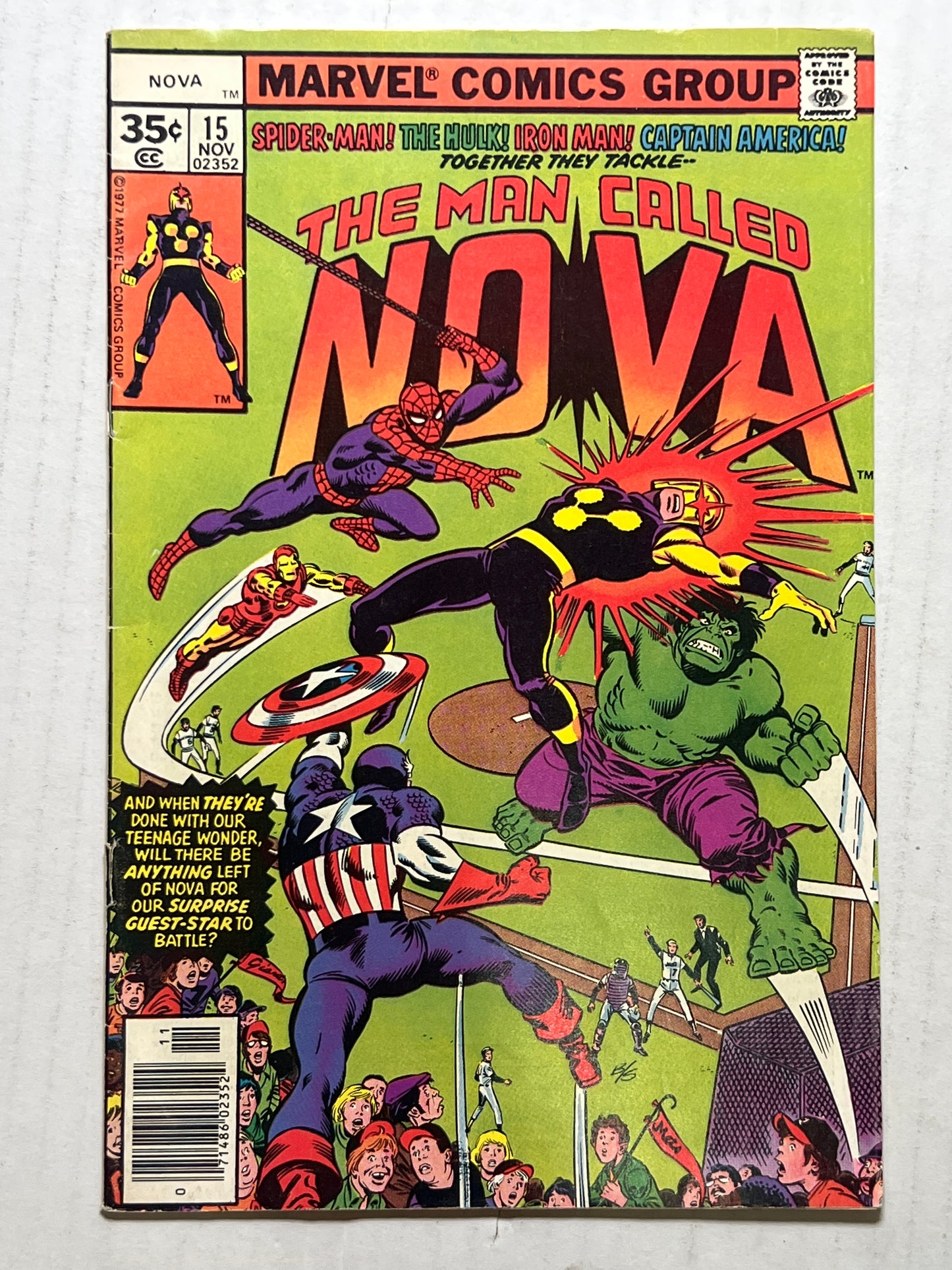 The Man Called Nova by Marvel Comics Group #15 Nov 1977 Comic Book