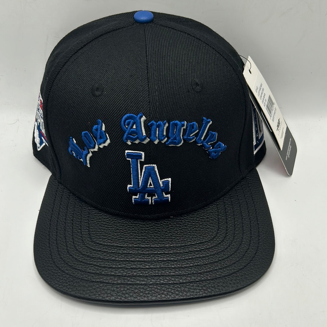 Los Angeles Dodgers MLB Pro Standard Genuine Merchandise "2020 World Championship" and D Dodgers Side Patches Black Snapback