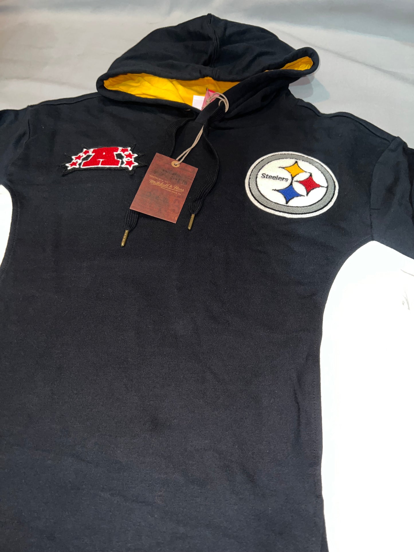 Pittsburgh Steelers NFL Mitchell & Ness Throwback Team Legacy French Terry Hoodie