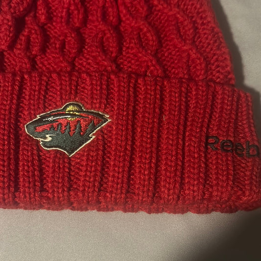 Minnesota Wild NHL Reebok Knit Pom Cuff Beanie