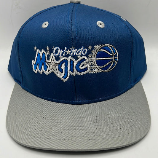 Vintage Orlando Magic NBA Adidas Hardwood Classics Retro Magic Blue/Silver Snapback Hat