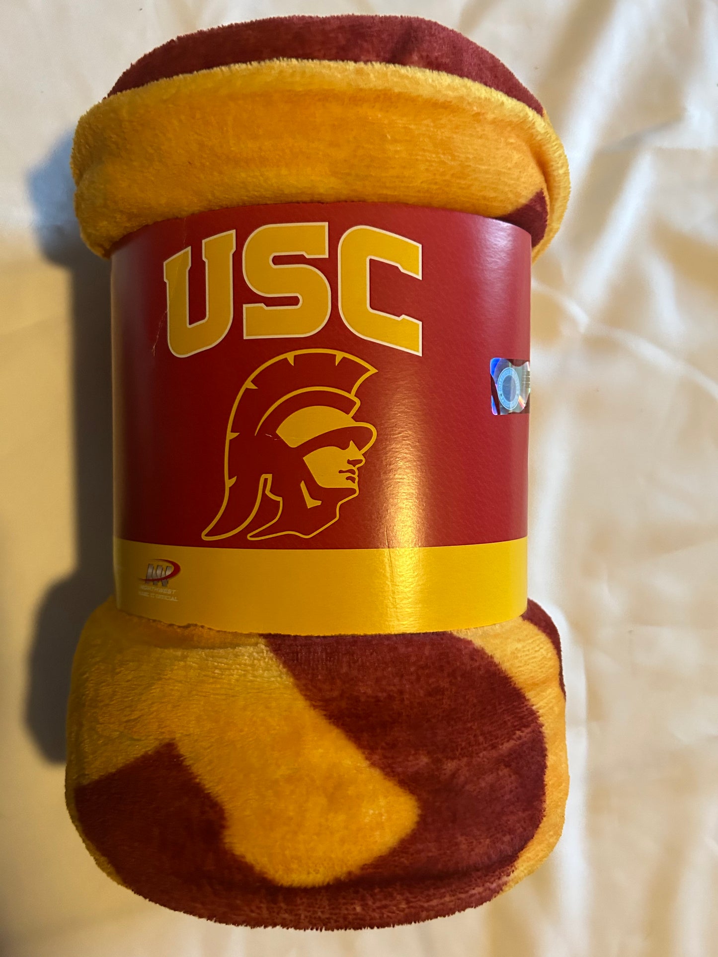 USC Trojans Officially Licensed Collegiate Logo Plush Throw