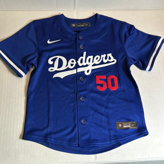 Los Angeles Dodgers MLB Nike Genuine Merchandise #50 Betts Toddler Jersey