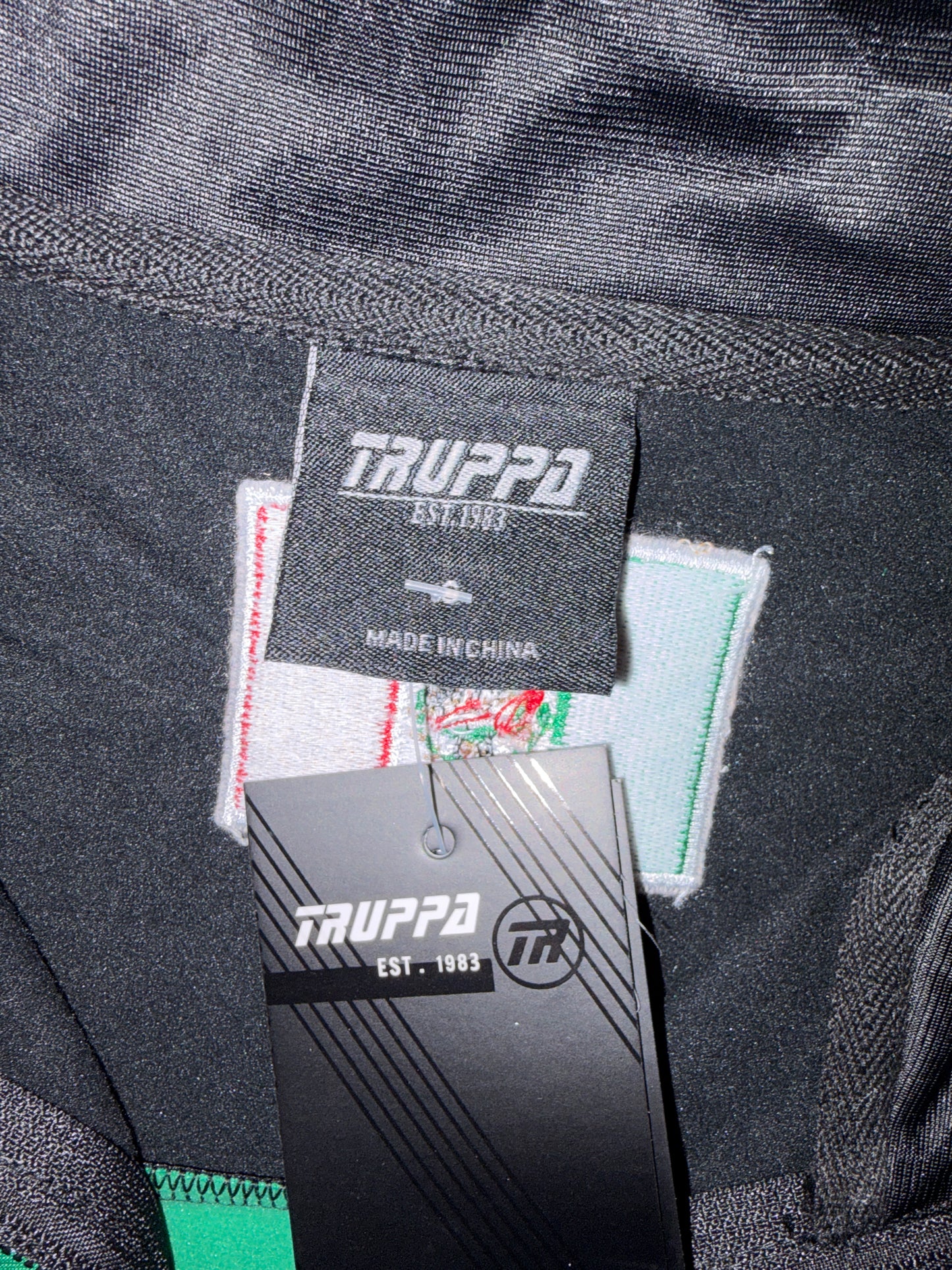 Mexico Truppa Dri-Fit Full Zip-Up Mens Track Jacket Black & Green