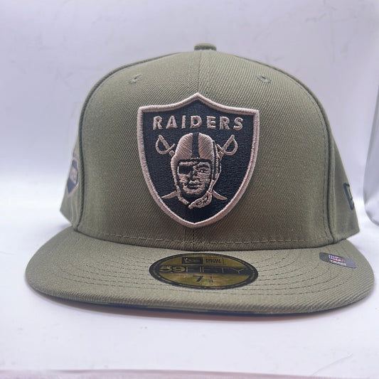 Las Vegas Raiders 59Fifty New Era Side Patch and Camouflage Visor Fitted Hat