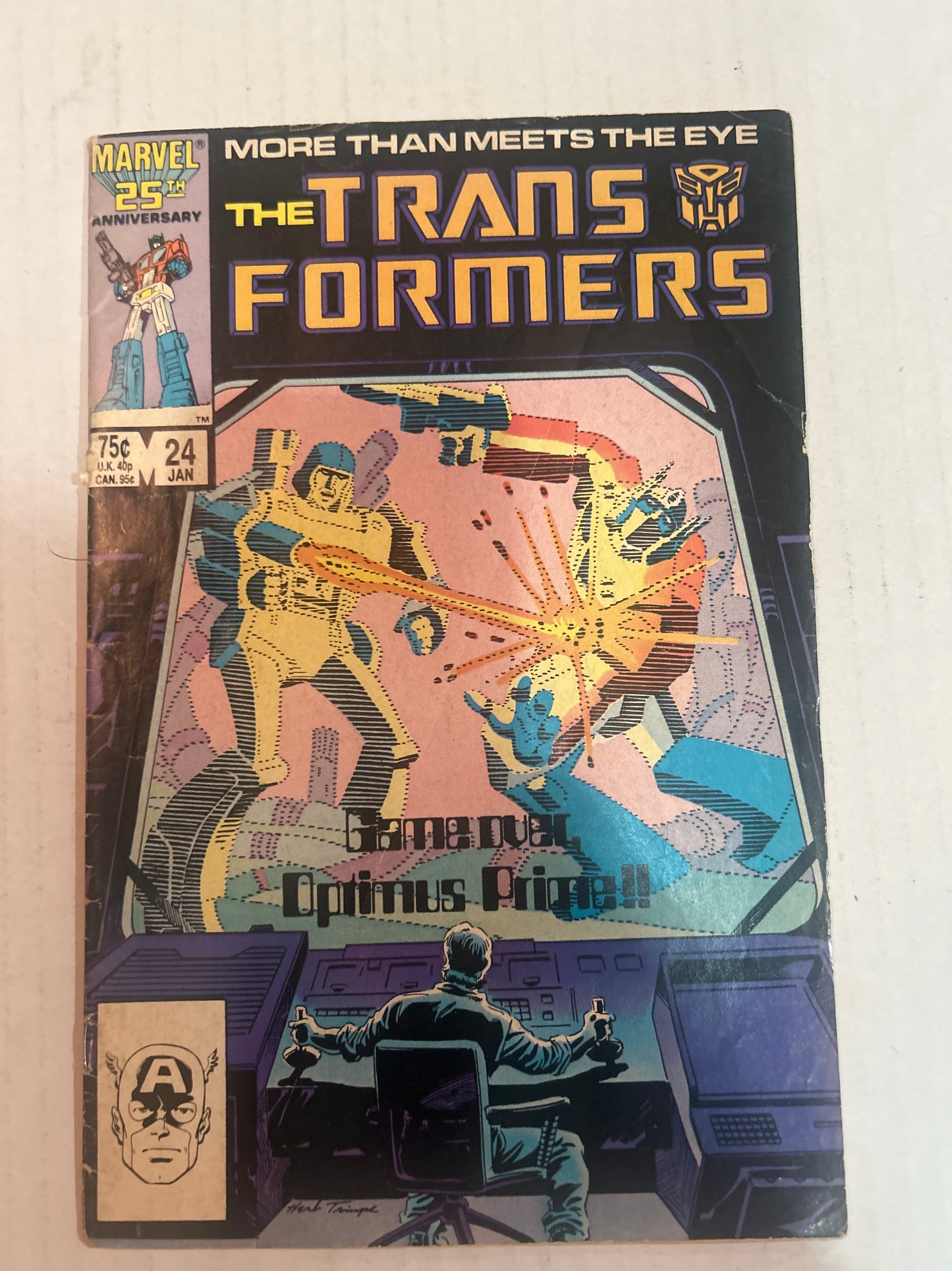 The Transformers "More Than Meets the Eye" by Marvel Comics Group #24 January 1987 Comic Book