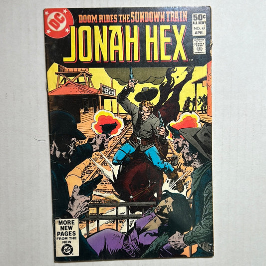 Jonah Hex by DC Comics "Doom Rides the Sundown Train" No. 47 Comic Book