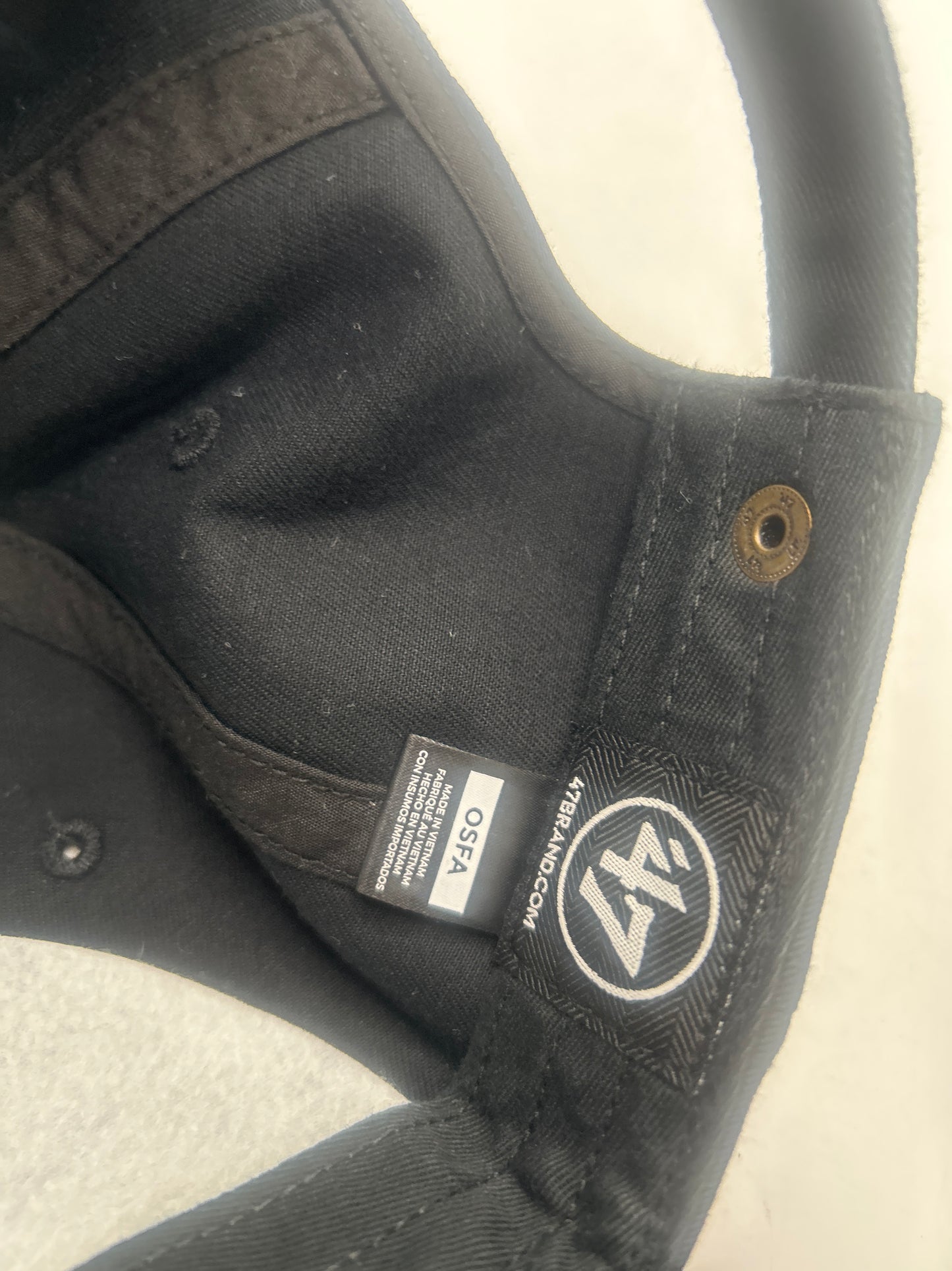 Los Angeles Dodgers MLB 47CleanUp Genuine Merchandise Black Adjustable Hat