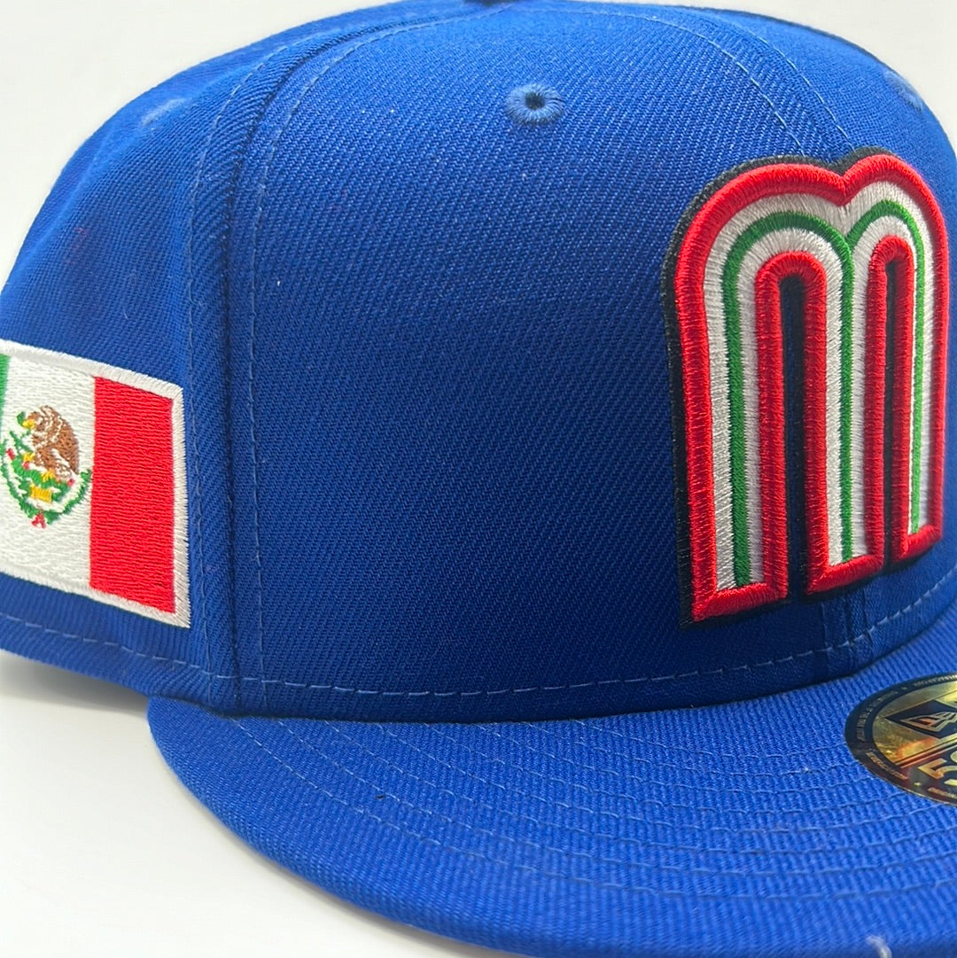 Mexico World Baseball Classic 59FIFTY New Era Fitted Hat Royal Blue