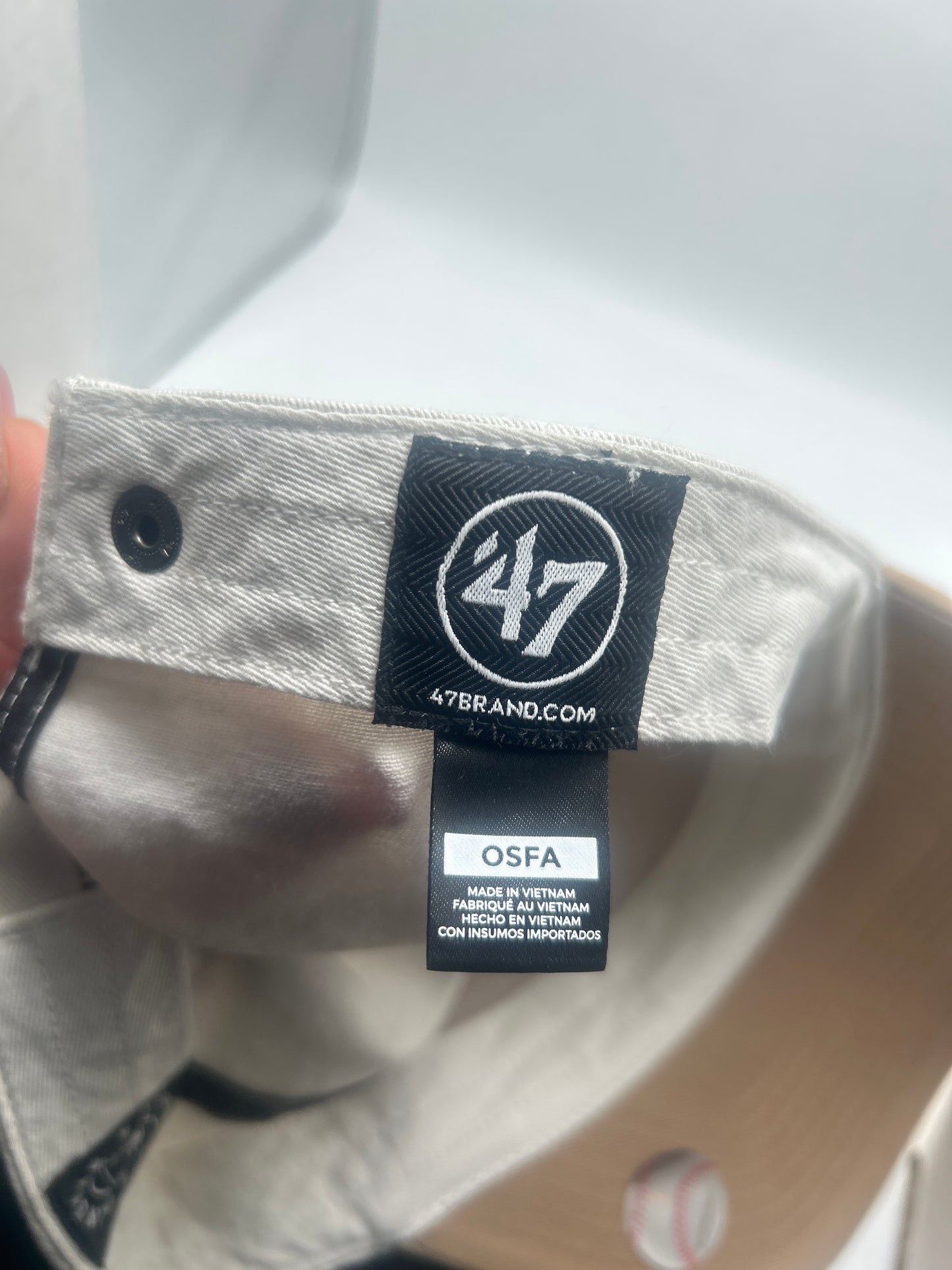 Los Angeles Dodgers MLB 47CleanUp Genuine Merchandise Khaki Adjustable Hat