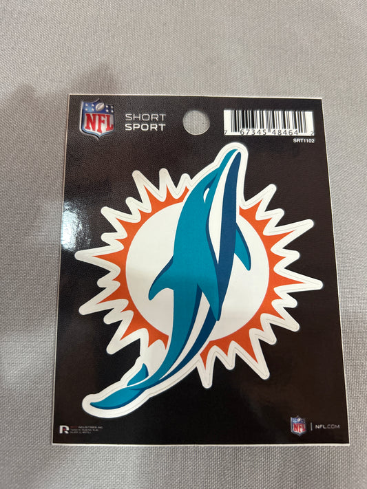 Miami Dolphins NFL Short Sport Decal