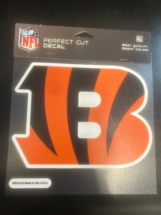 Cincinnati Bengals NFL Perfect Cut Decal 8x8