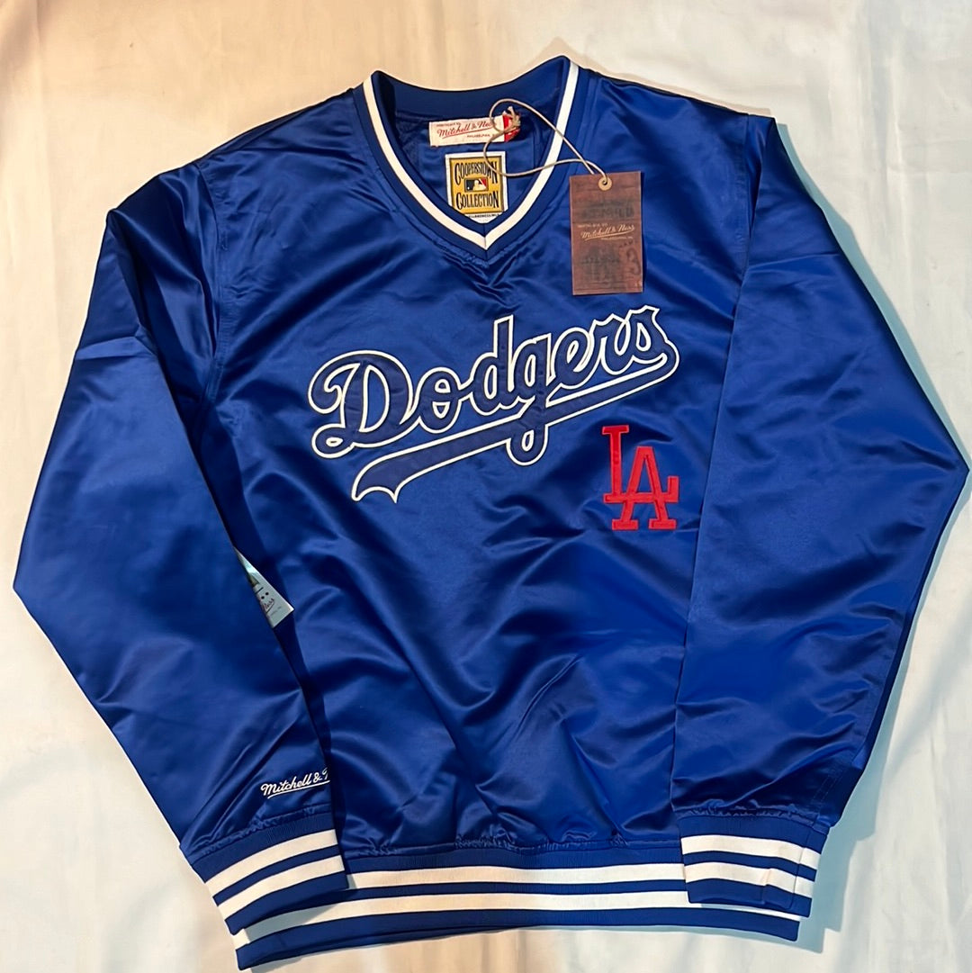 Los Angeles Dodgers MLB Mitchell & Ness Cooperstown Collection Full Count Satin Pullover