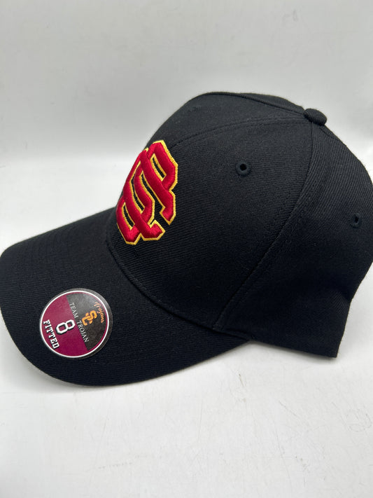 USC Trojans Fitted Hat - BLACK