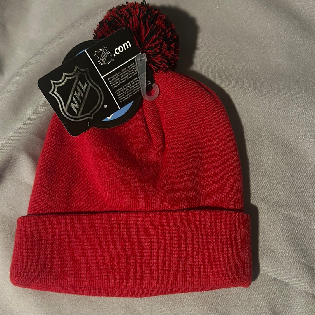 Calgary Flames NHL Zephyr Knit Cuffed Pom Beanie