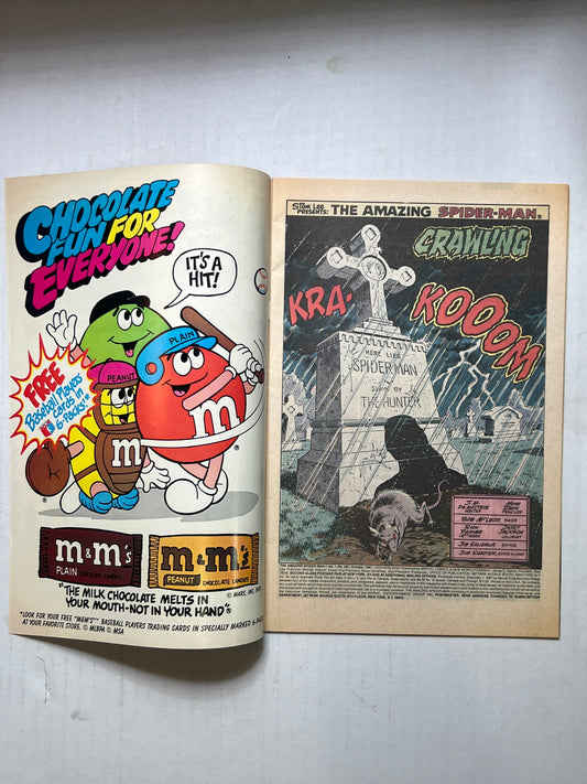 The Amazing Spider-Man By Marvel Comics Group “Crawling” Part 2 #293 Oct 1987 Comic Book