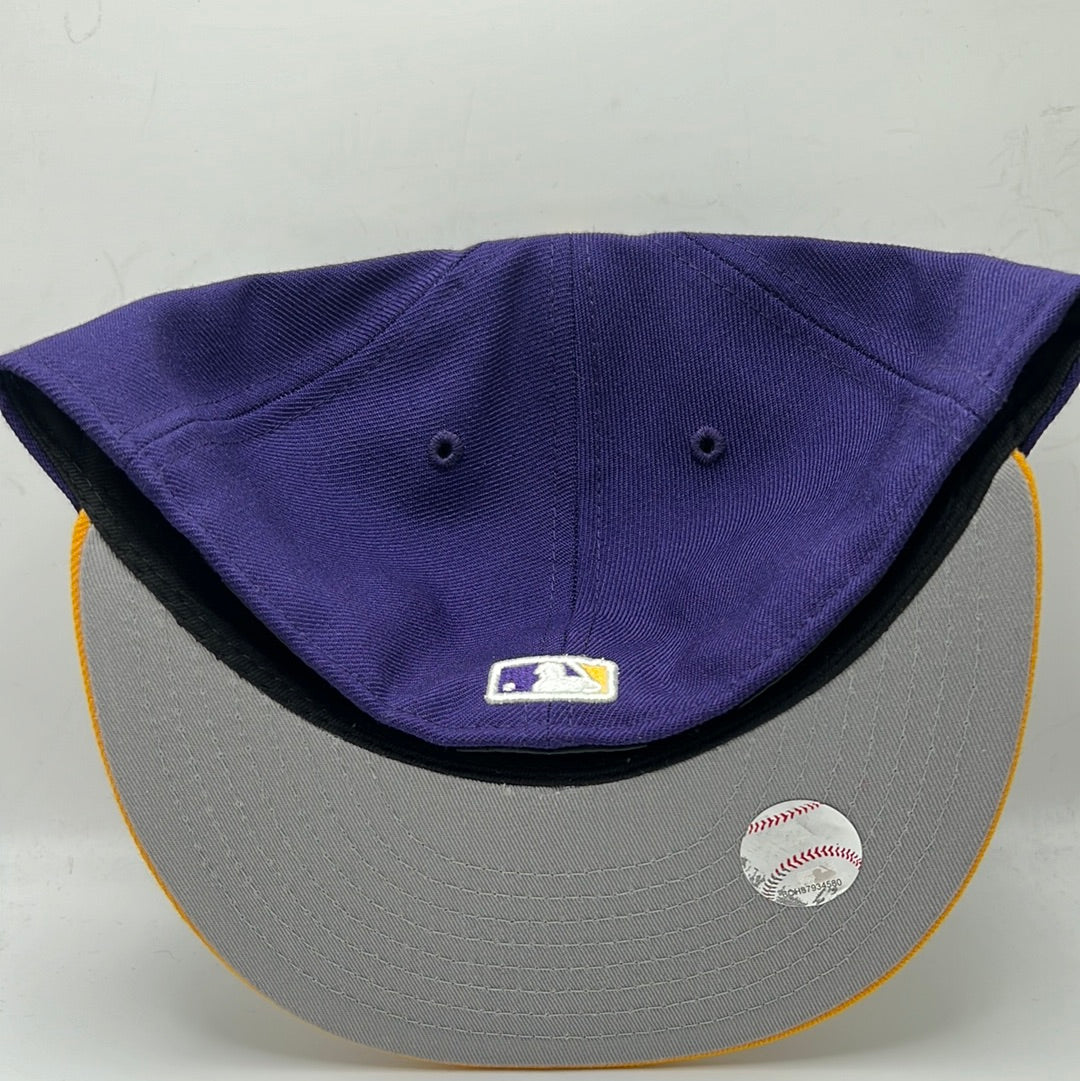 Los Angeles Dodgers MLB New Era 59Fifty Purple / Yellow Fitted Hat