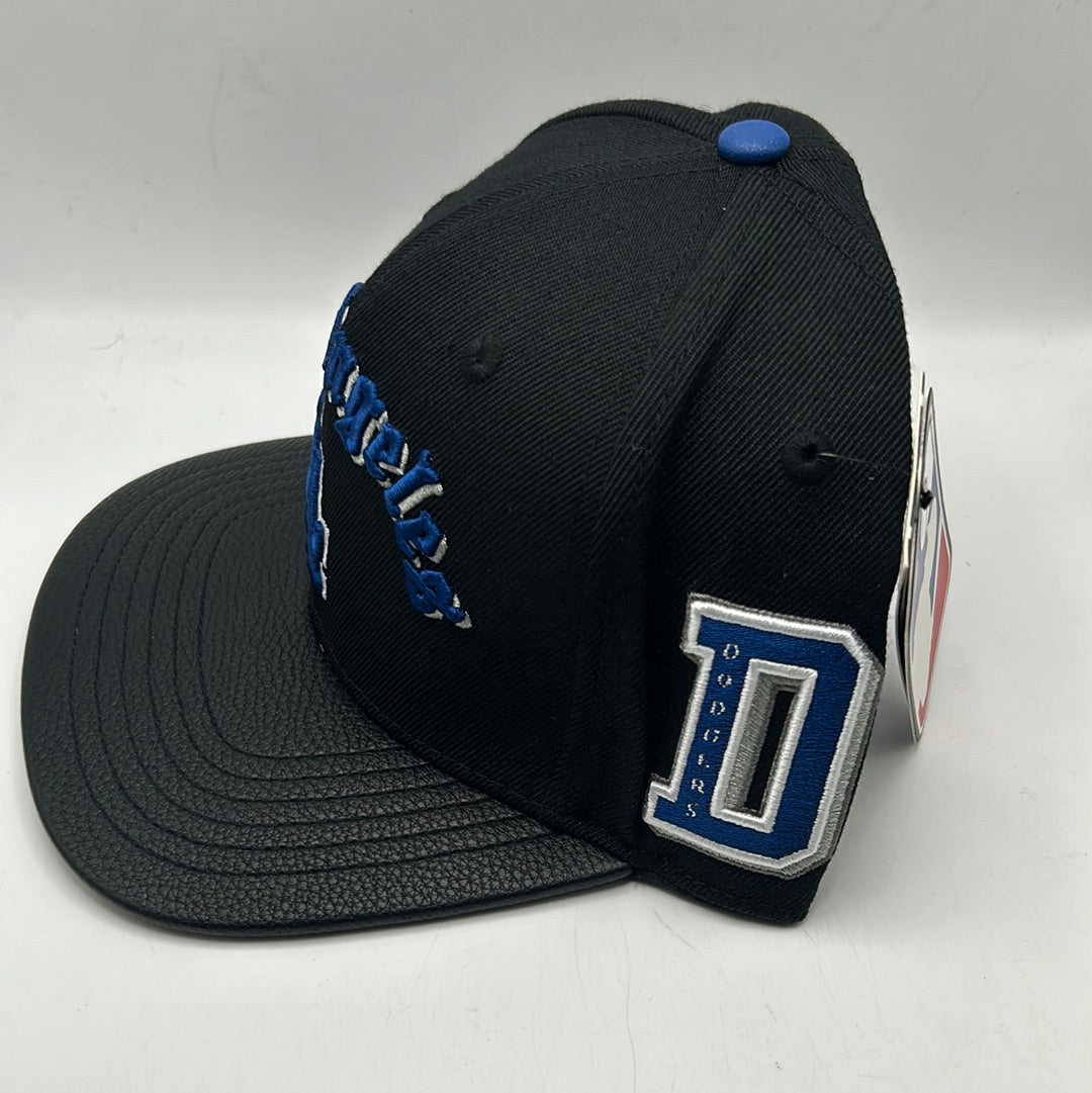 Los Angeles Dodgers MLB Pro Standard Genuine Merchandise "2020 World Championship" and D Dodgers Side Patches Black Snapback