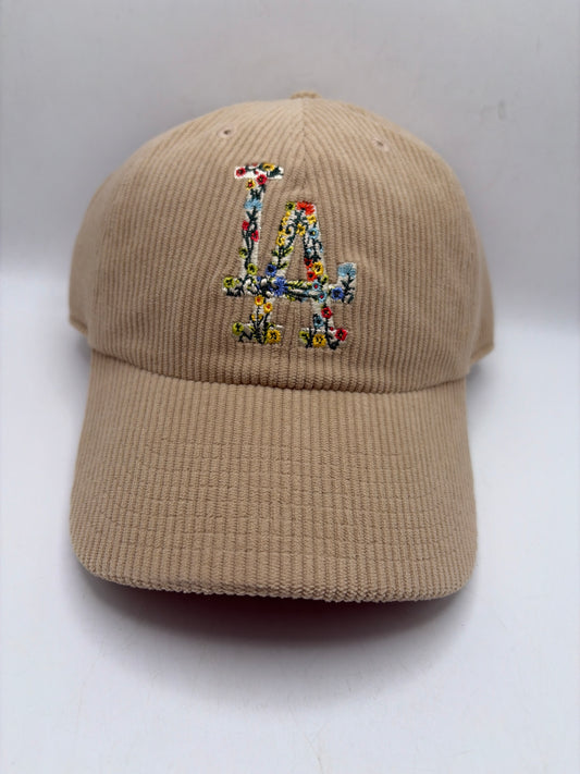 Los Angeles Dodgers MLB 47Clean Up Wildflower Corduroy Adjustable Hat
