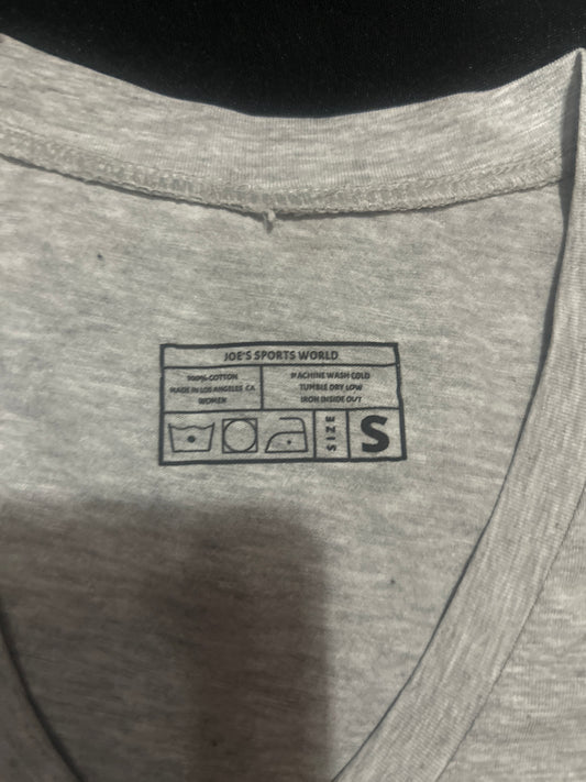 Joes Sports World “MOM For Ever” Shortsleeve V-Neck T-Shirt - Heather Grey