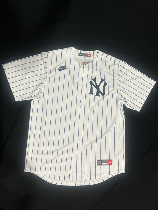 NEW YORK YANKEES MLB BABE RUTH #3 NIKE WHITE THROWBACK COOPERSTOWN COLLECTION LIMITED MEN JERSEY