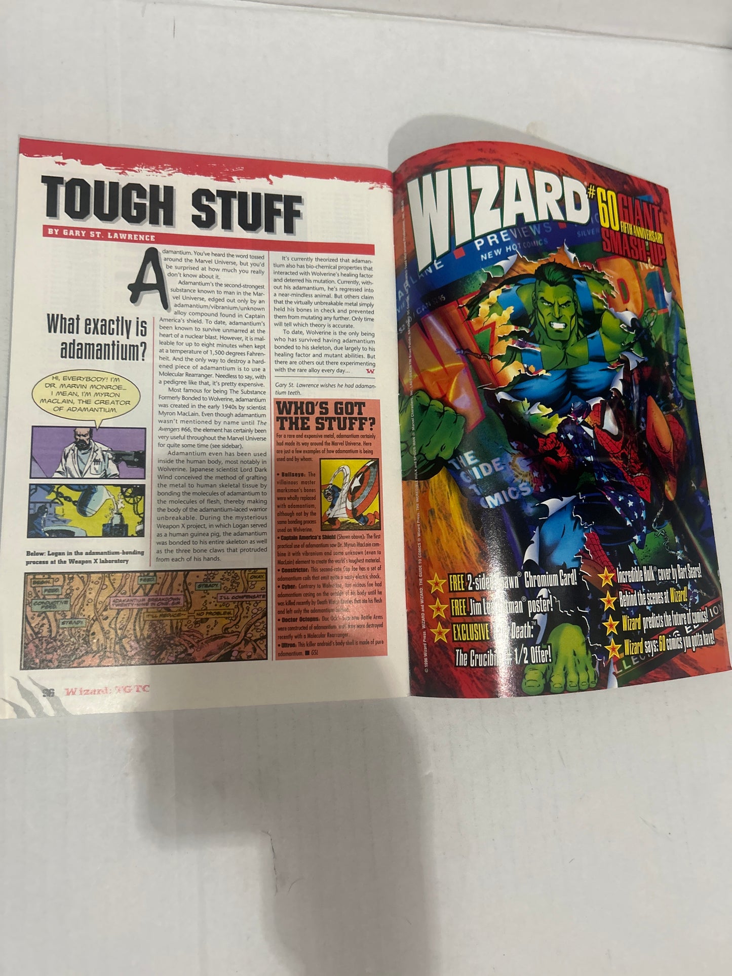 Wizard Tribute Edition Wolverine A Wizard Special Publication Comics Book with Authentic Poster