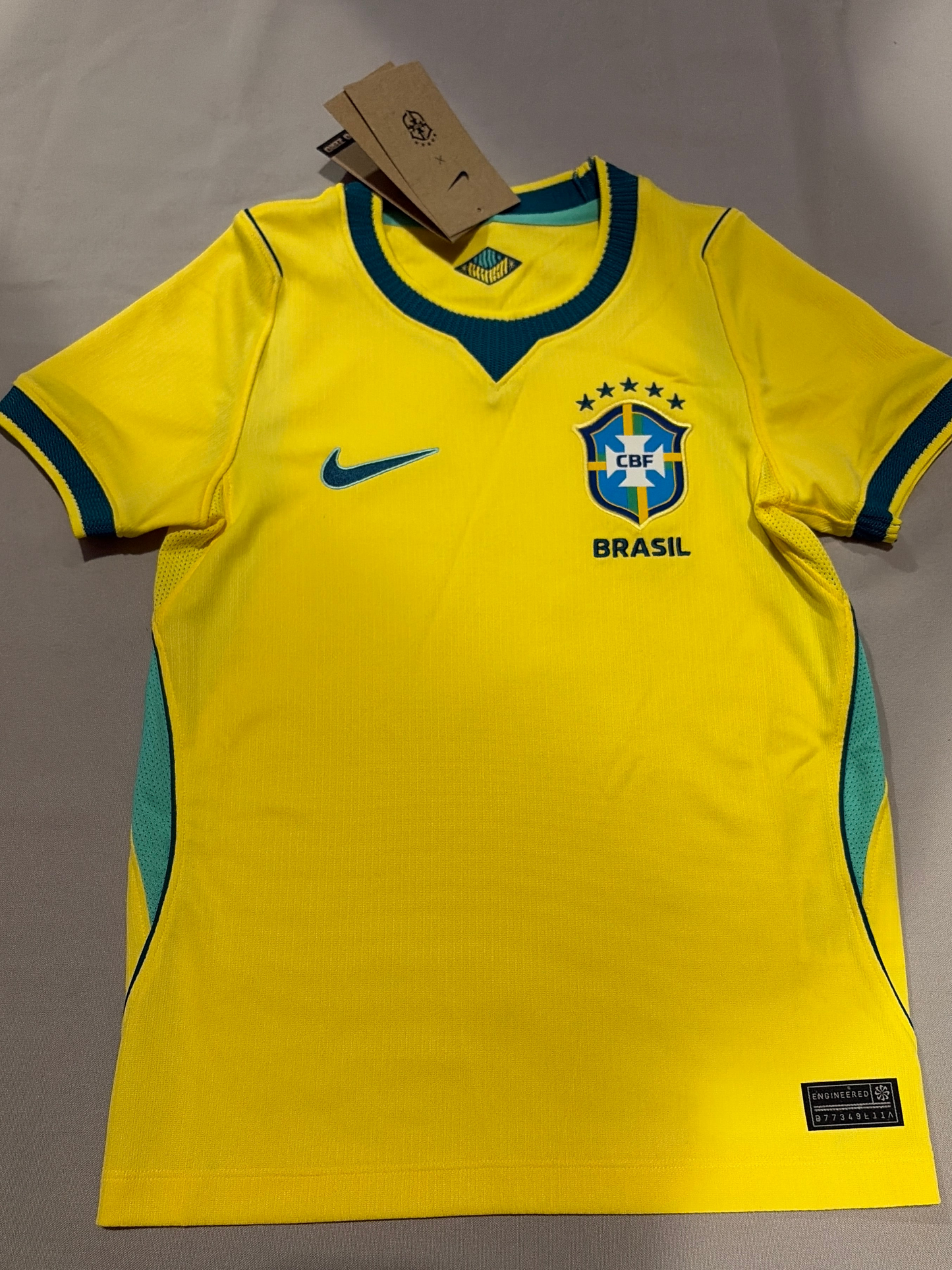 Brazil Nike Soccer World Cup 2026 Replica Authentic Youth Jersey