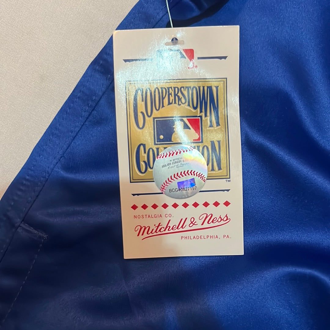 Los Angeles Dodgers MLB Mitchell & Ness Cooperstown Collection Full Count Satin Pullover