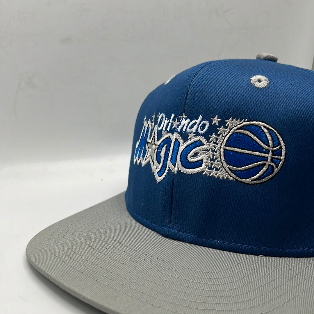 Vintage Orlando Magic NBA Adidas Hardwood Classics Retro Magic Blue/Silver Snapback Hat