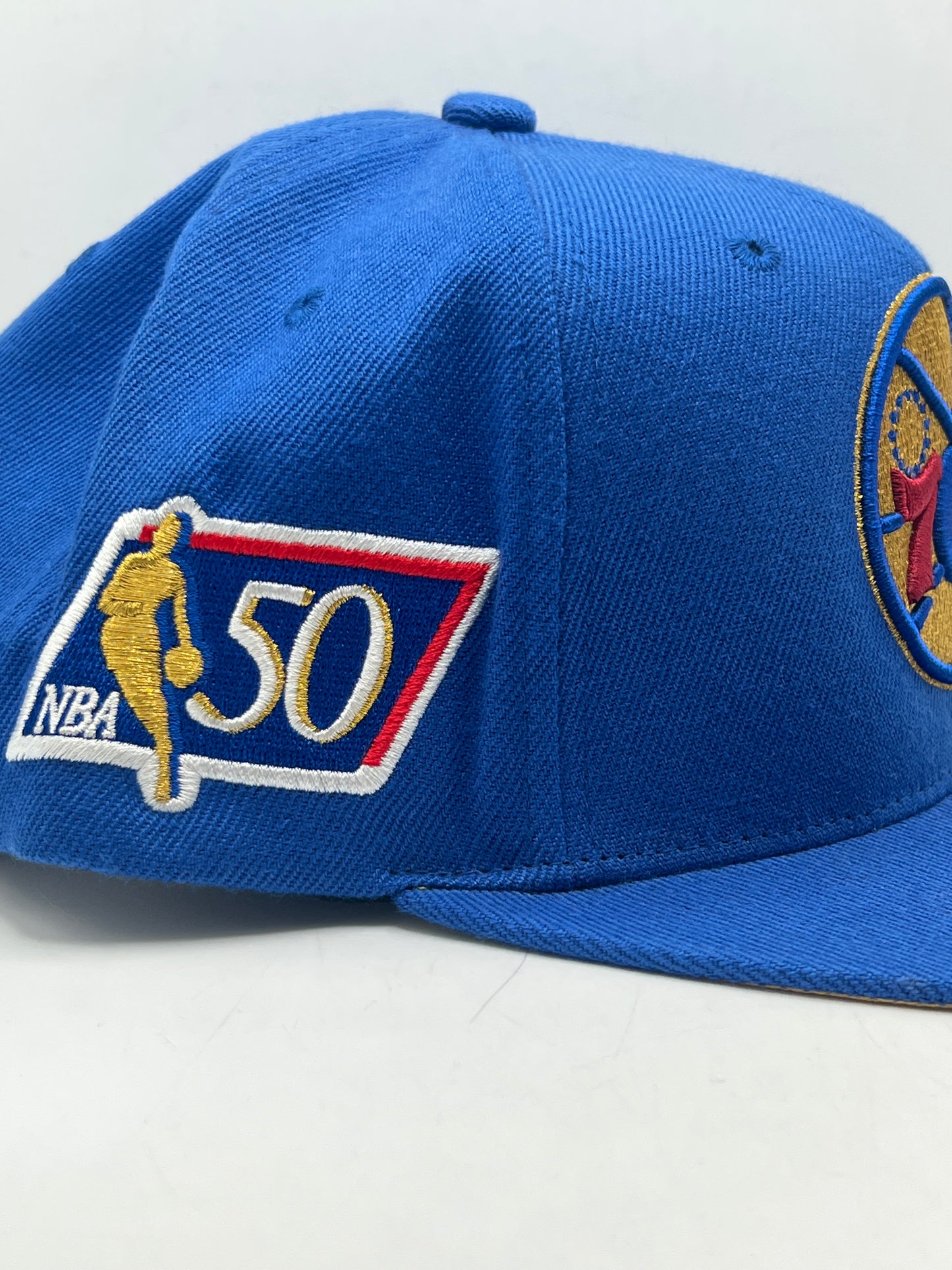 Philadelphia 76ers Sixers PHI NBA Mitchell & Ness Original Fit Snapback Royal Blue