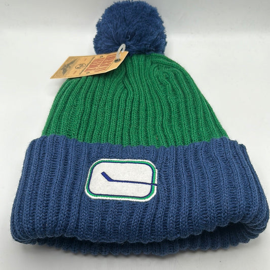 Vintage Vancouver Canucks NHL American Needle Knit Pom Beanie