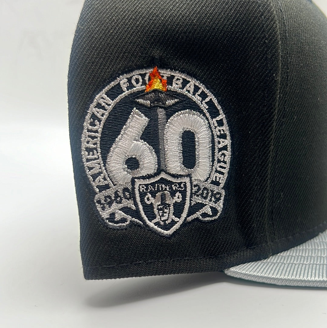 Las Vegas Raiders NFL 59Fifty New Era American Football League 1960-2019 60 side Patch